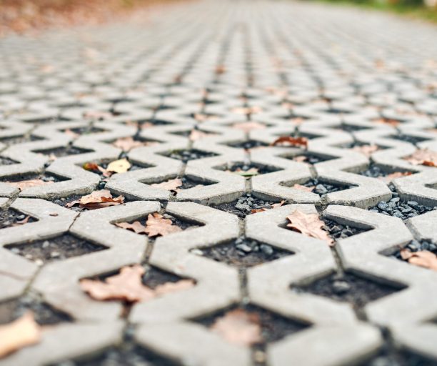 Interlocking paver installation